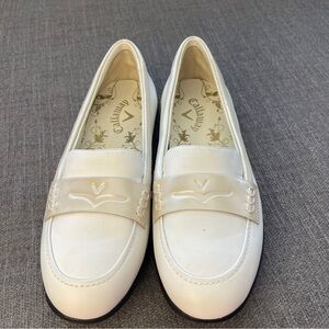 Callaway Couture Moccasin Slip On Leather Loafer Golf Shoes Womens Size US 6.5